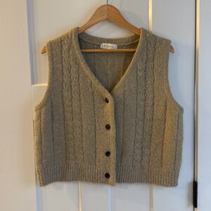 NWOT button up sweater vest
